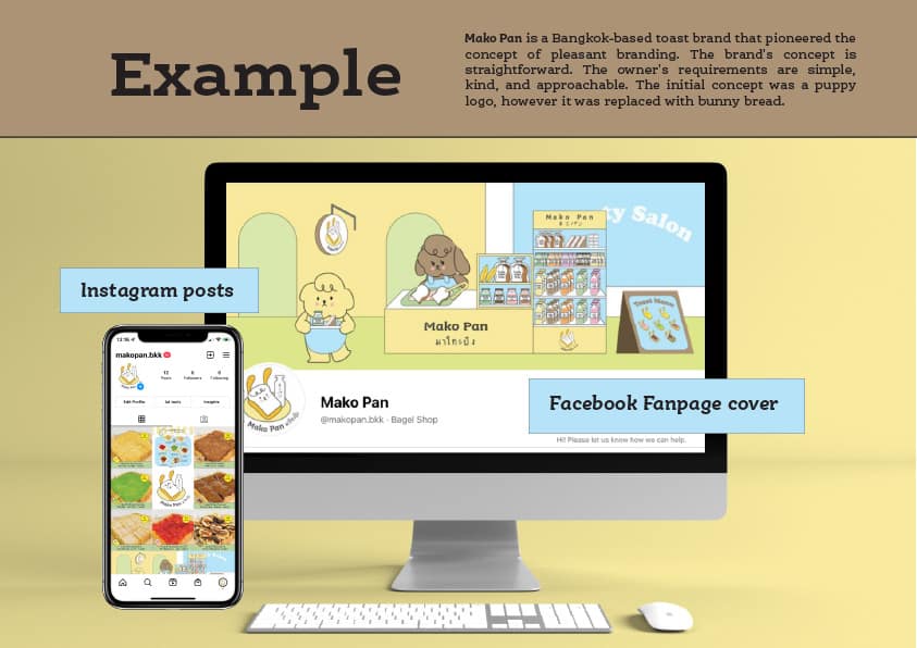 Mako pan, toast, logo, design